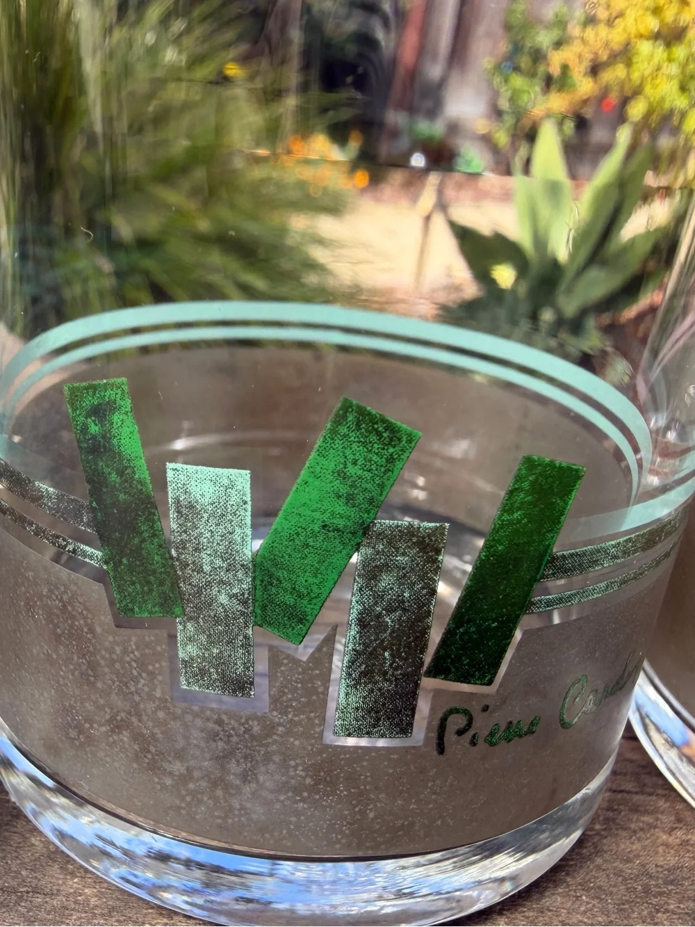 Vintage Pierre Cardin Sasaki 1970 Clear 4 3/8” Tumblers Highballs Glasses Set/4